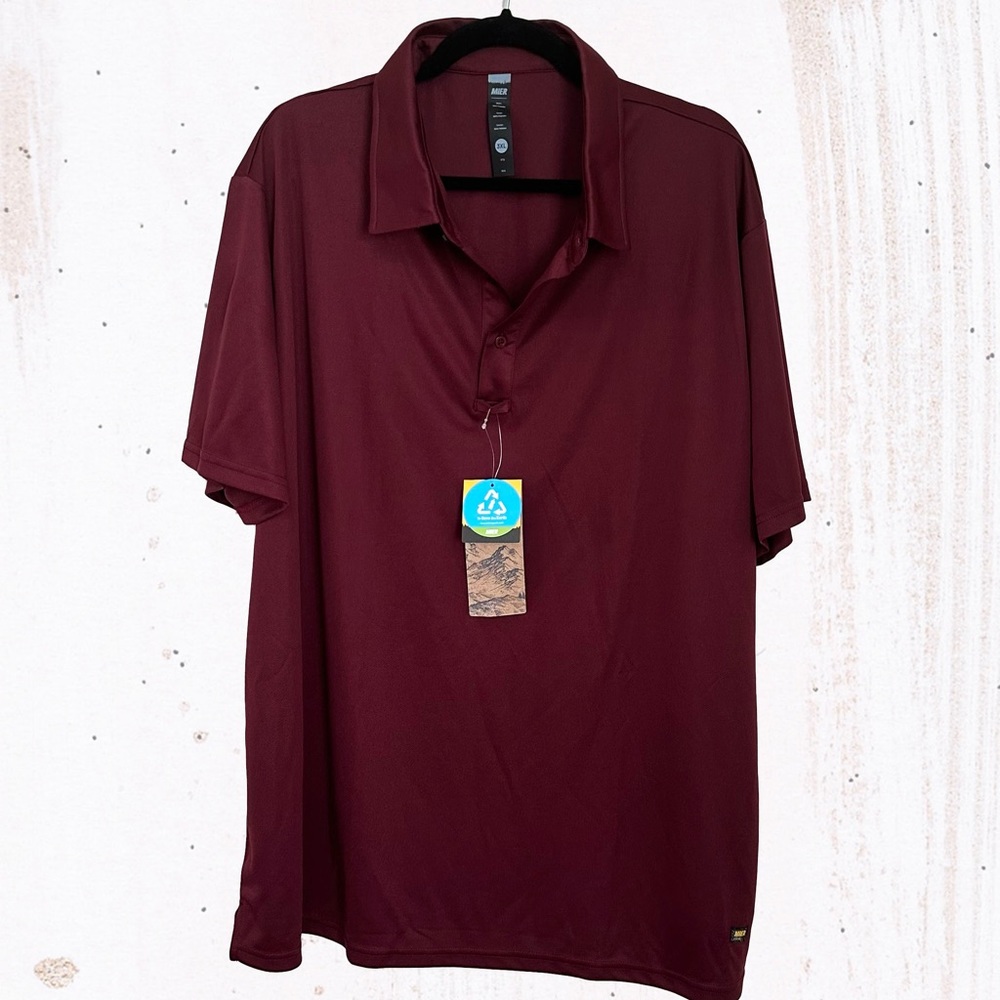 NWT Amazon Men’s Quick Dry, Moisture-Wicking Polo Shirt, sz 3XL